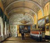 Hau Edward Petrovich Interiors of the Winter Palace. The Guardroom - Hermitage
